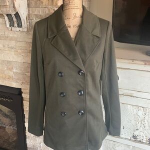 41Hawthorn Londyn Knit Double breasted jacket olive/army green